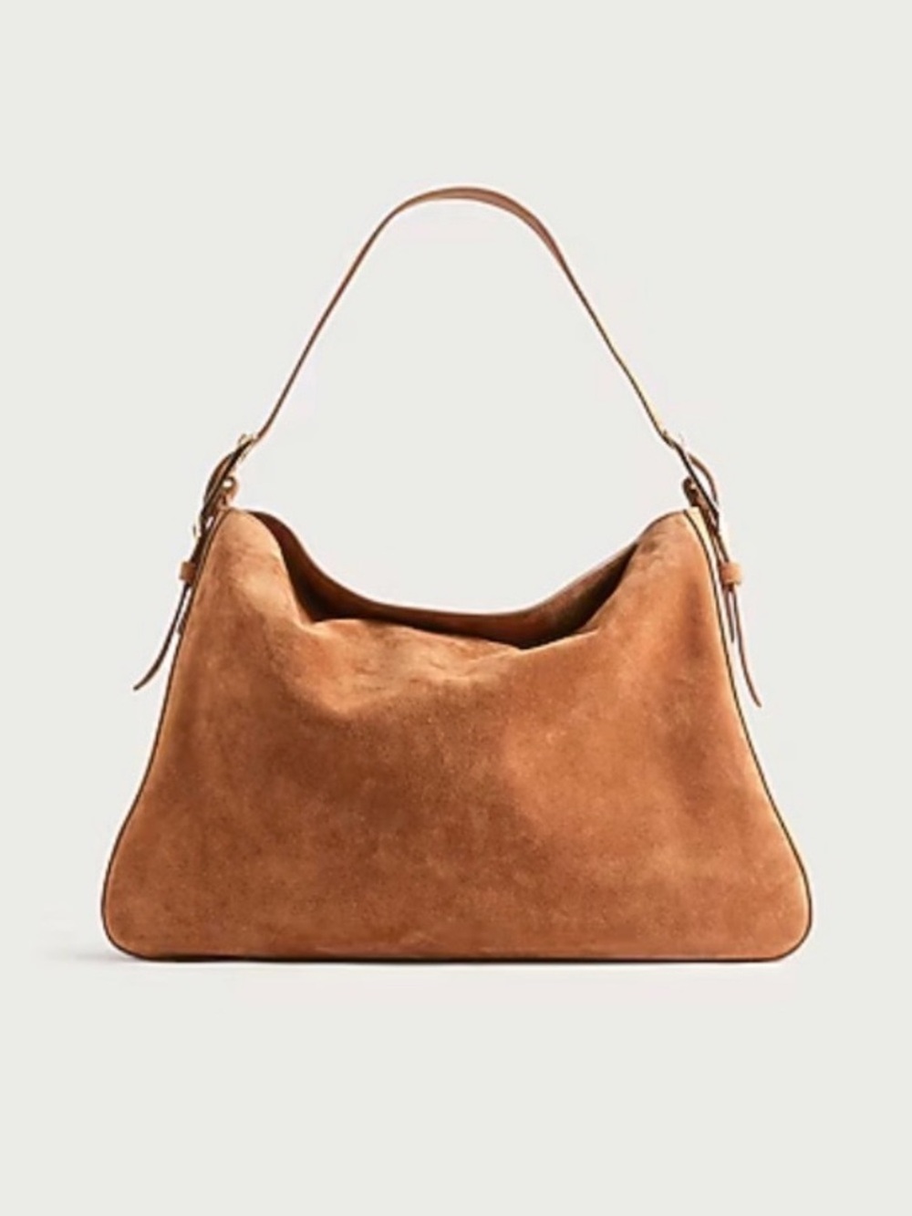 New J. Crew Berkeley Bag in Brown Suede